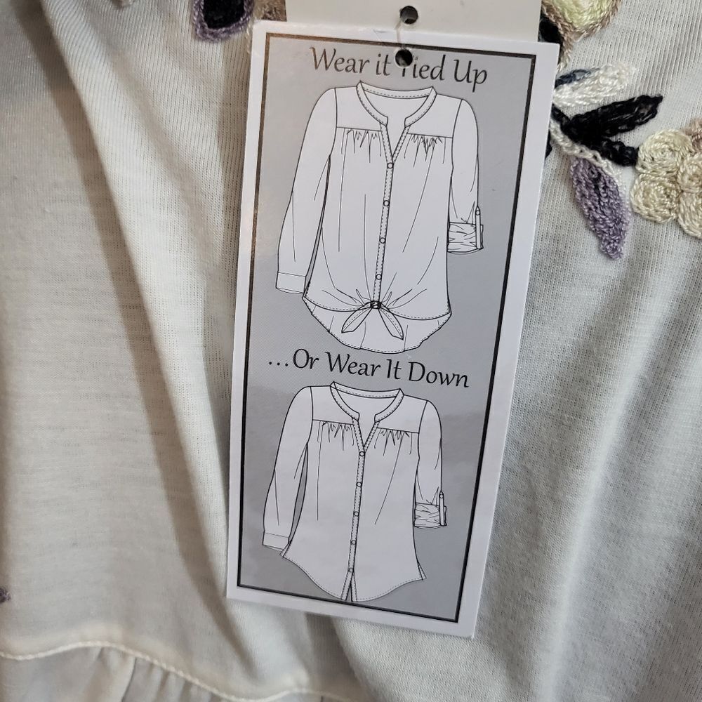 Hope springs blouse, floral, size S - Picture 9 of 12